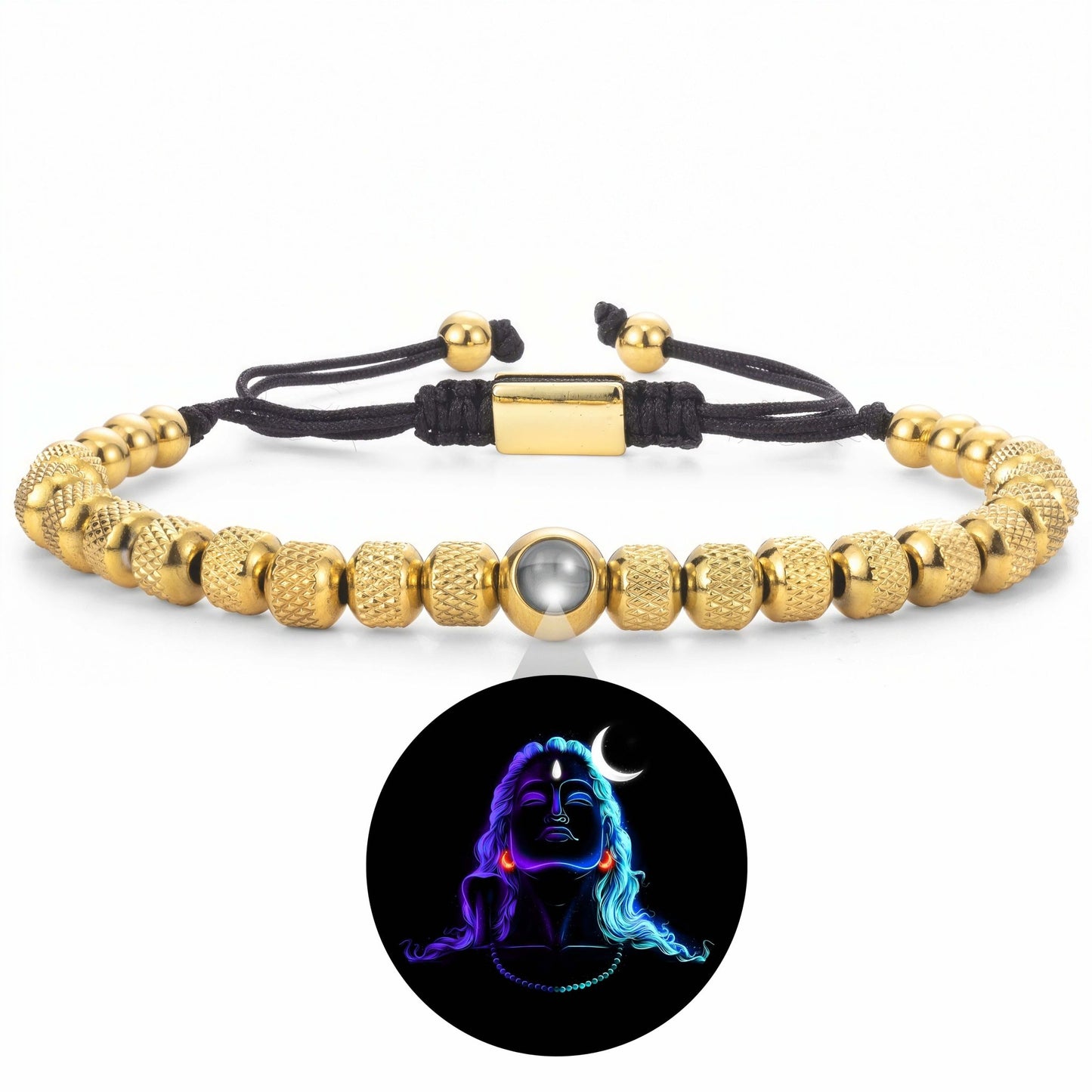 Luxe Glowing Adiyogi Bracelet - Divine Jewels