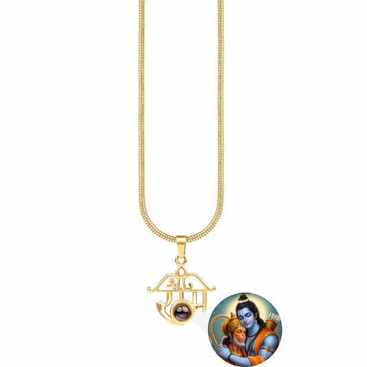 Shree Ram Pendant with Hanuman Ji & Ram Ji Photo