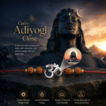 OM  Rudraksha  Bracelet with Adiyogi Photo