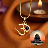 Shiva OM Pendant with Adiyogi Photo - Divine Jewels