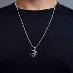 Shiva OM Pendant with Glowing Adiyogi Photo Inside - Divine Jewels