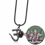 Shiva OM Pendant with Shivji Photo - Divine Jewels